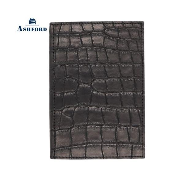 アシュフォード ASHFORD クロコダイル型押し レザー システム手帳 A5 アシュフォード ASHFORD クロコダイル型押し レザー システム手帳 A5