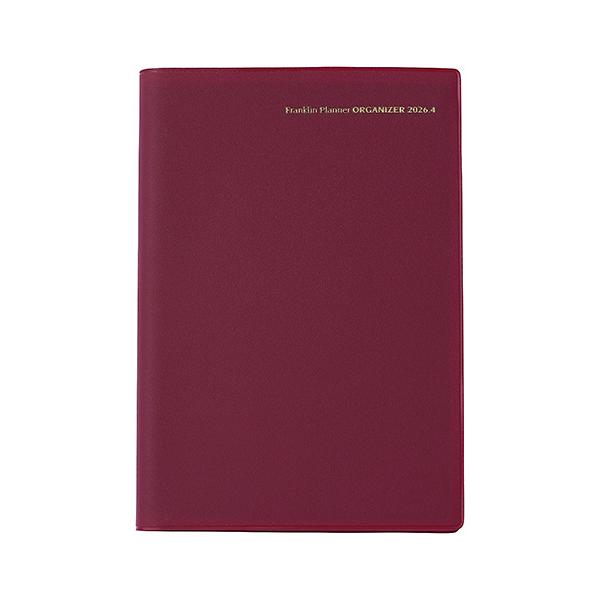 フランクリンプランナー2026年4月始まり手帳1日1ページデイリーPVCA5オーガナイザーバーガンディFranklinPlanner86775