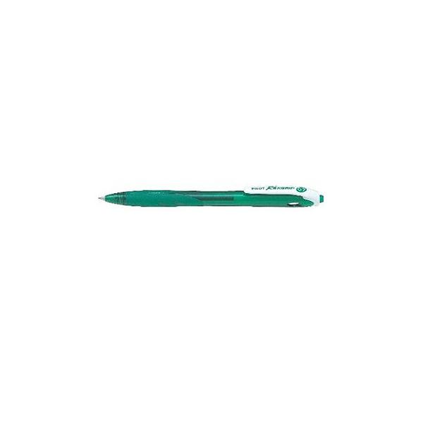☆パイロット 油性ボールペン レックスグリップ 0.7mm グリーン BRG-10F-GB・50個までメール便可