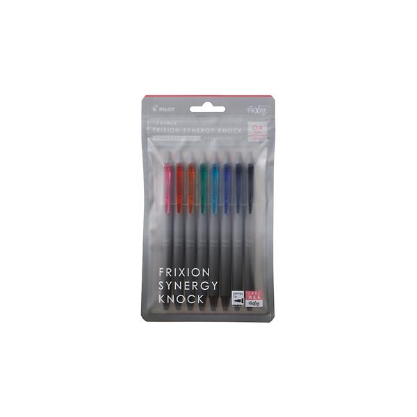 ☆パイロット フリクションシナジーノック 8色セット 0.4mm 消せるボールペン  PILOT LFSK-14-8C
