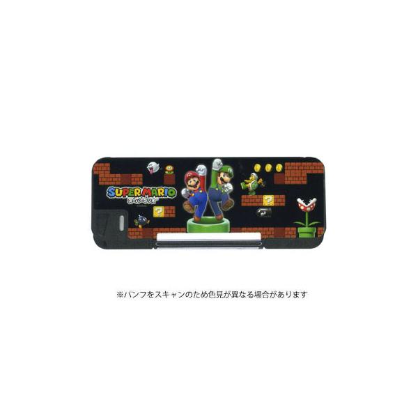三菱鉛筆学童 スーパーマリオ 箱型筆入れ 両開き筆箱 ペンケース