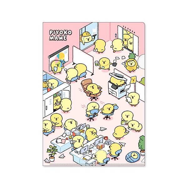 マインドウェイブ ぴよこ豆 A4クリアファイル はたらくぴよこ豆 MIND