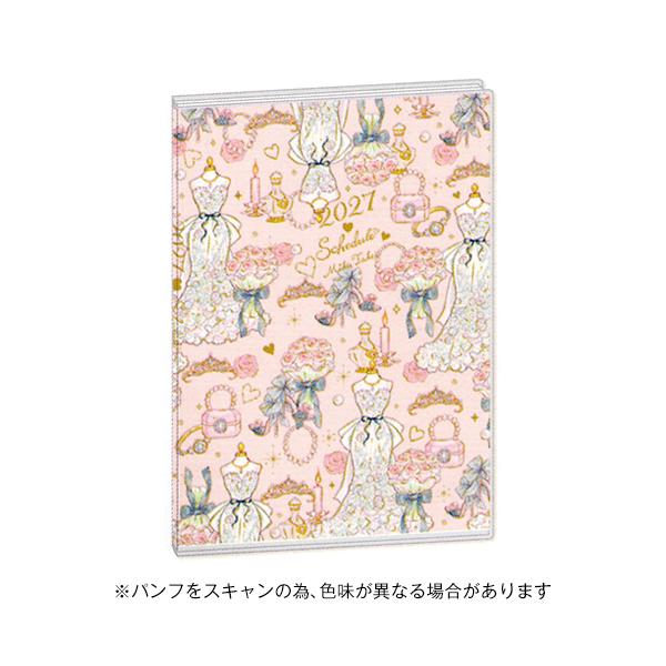 ☆クローズピン 2027年版(2026年10月始まり)手帳 たけいみきB6ウィークリー ローズレース  Clothes-Pin SB-96548