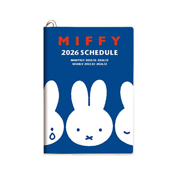 ☆スクエア 2026年版手帳ミッフィー B6マンスリー＆ブロック式
