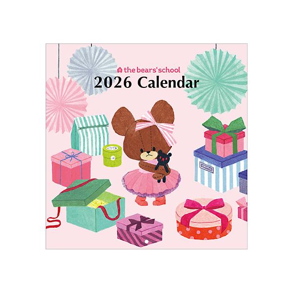 ☆スクエア 2026年 ウォール式カレンダー くまのがっこう the