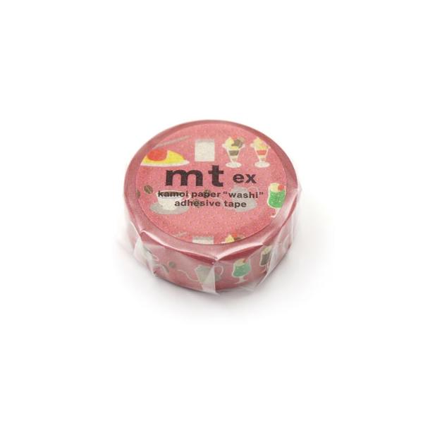 カモ井加工紙 マスキングテープ mt ex レトロ喫茶 (幅15mm×長さ7m) MTEX1P239