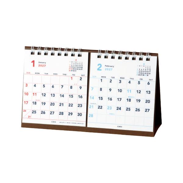 エムプラン 2027年 ベーシック プチ卓上2ヶ月カレンダー  M-PLAN 204106-01