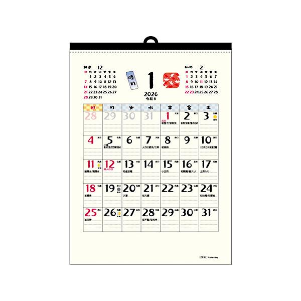 エヌプランニング 2026年カレンダー A3 和風ごよみ N.Planning CK-66