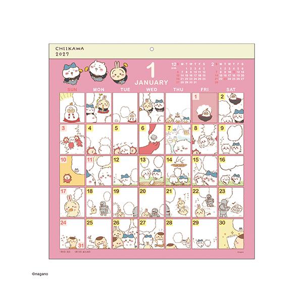 ☆アートプリントジャパン 2027年版カレンダー コミックデザイン ちいかわ  A.P.J. 1000140765