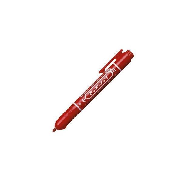 【まとめ買い20セット】　ゼブラ 油性マーカー マッキーノック 細字 赤  P-YYSS6-R