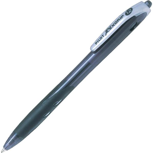 【まとめ買い2本セット】　パイロット 油性ボールペン レックスグリップ（極太）ブラック BRG-10B-BB