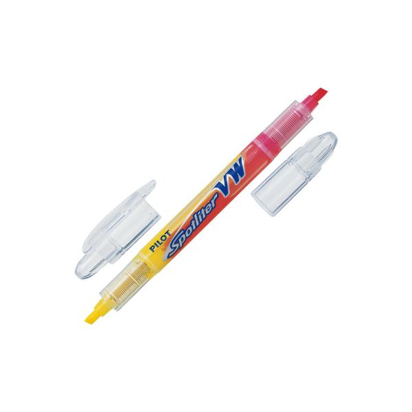 パイロット 蛍光ペン「スポットライターVW」 イエロー＆ピンク SVW-15SL-YP
