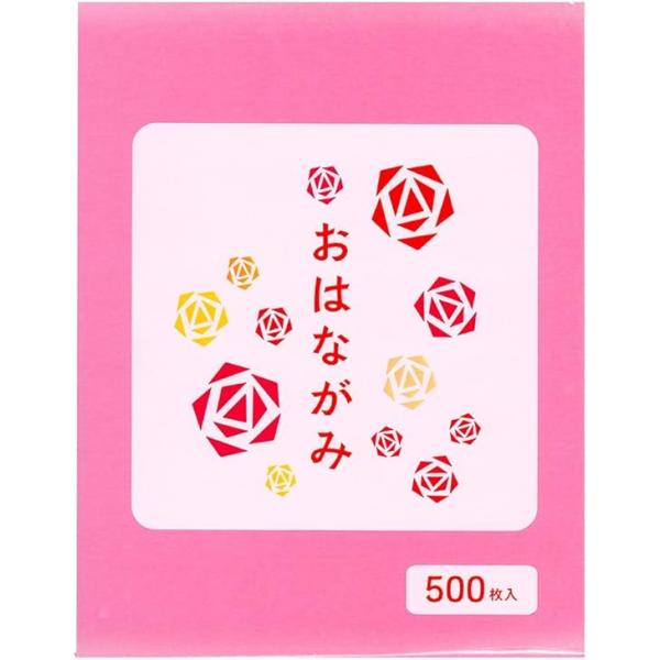 エヒメ紙工 工作用紙 お花紙 桃 500枚入り EOH-P500