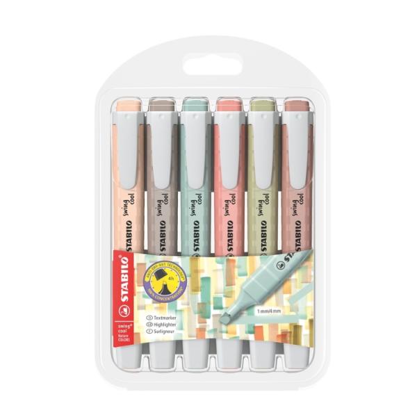 STABILO（スタビロ） スイングクール ネイチャーカラー 6色セット あす