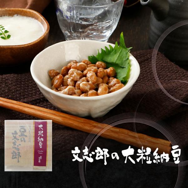 納豆 大粒 豆の文志郎 文志郎 大粒納豆  50gX2 北海道産 グルメ ご飯のお供 国産 ギフト お取り寄せ