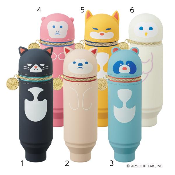 LIHITLAB.　A-8811　スタンドペンケース　mini　＜PuniLabo＞　喫茶プニラボ　限定オリジナルキャラクター