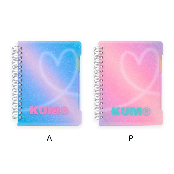 レイメイ藤井　KM1425　スパークルインデックスノート　KUM　限定Grab it Love it!!シリーズ　A6サイズ