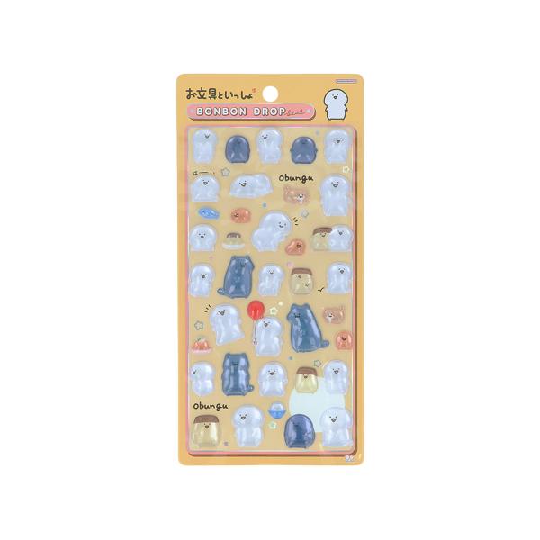 サンスター文具　S8816000　ボンボンドロップシール　お文具といっしょ　お文具さん
