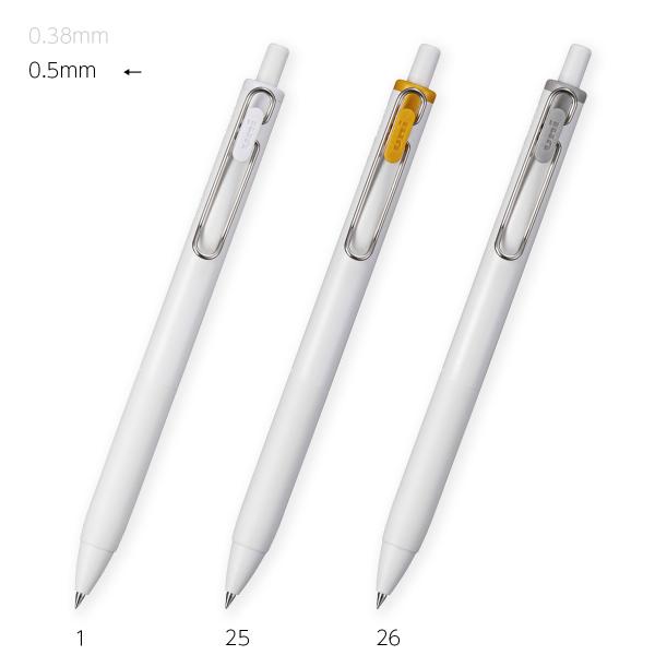 三菱鉛筆　UMNSC05　ゲルインクボールペン　0.5mm　ユニボールワン＜uni-ball ONE＞　クリエイティブカラー　白金銀