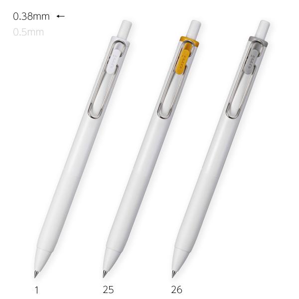 ユニボール ワン 三菱鉛筆 UMNSC38 ゲルインクボールペン 0.38mm ユニ