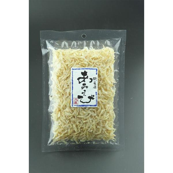 塩分を控えて香りを大切にしたあみえびです。だしに良いのはもちろん、お好み焼きや玉子焼き、酢の物や炒め物など、エビの香りを増したお料理をお楽しみください。