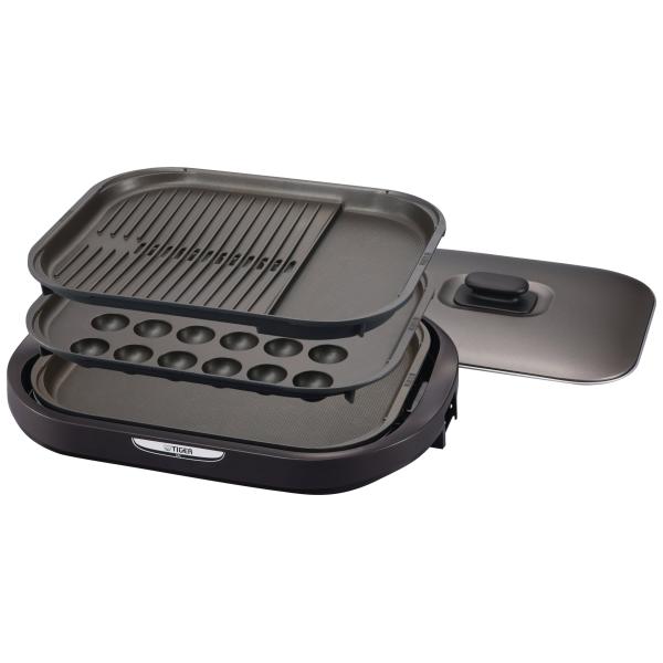 TIGER - タイガー魔法瓶　CRC-A300T ブラウン Amazon | タイガー魔法瓶(TIGER) ホットプレート3枚セット 平面