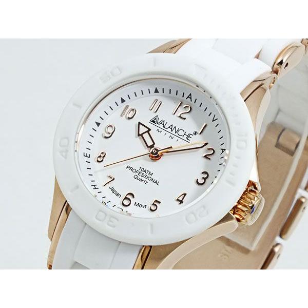 アバランチ 腕時計 レディース ホワイト ローズゴールド Avalanche 時計 クォーツ 樹脂 ステンレス 人気 オススメ おしゃれ ランキング プレゼント ギフト 3097 Burlington 通販 Yahoo ショッピング