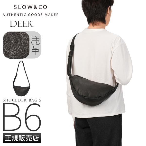 SLOW スロウ バッグ ショルダーバッグ Sサイズ メンズ レディース ブランド レザー 本革 鹿革 日本製 小さめ ミニ B6 ディア Deer Shoulder Bag S size 858S82R
