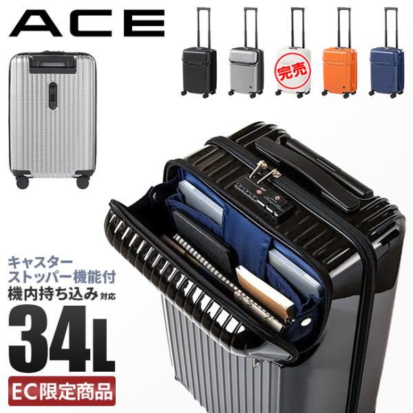 美品 機内持ち込み可 ACE エース スーツケース タッシェ Sサイズ business-bugs_ace-06536