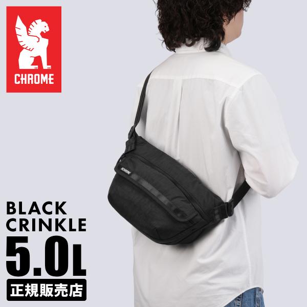 クローム インダストリーズ ボットフラップスリング ショルダーバッグ 5L ブラッククリンクル 耐水 軽量 CHROME INDUSTRIES BOT FLAP SLING BJ009