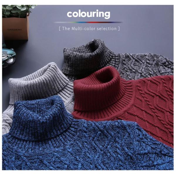 ノーブランド セーター メンズ ニット タートルネック ハイネック タイト 無地 シンプル 防寒秋冬用 赤 青 灰 浅灰 Buyee Buyee 日本の通販商品 オークションの代理入札 代理購入