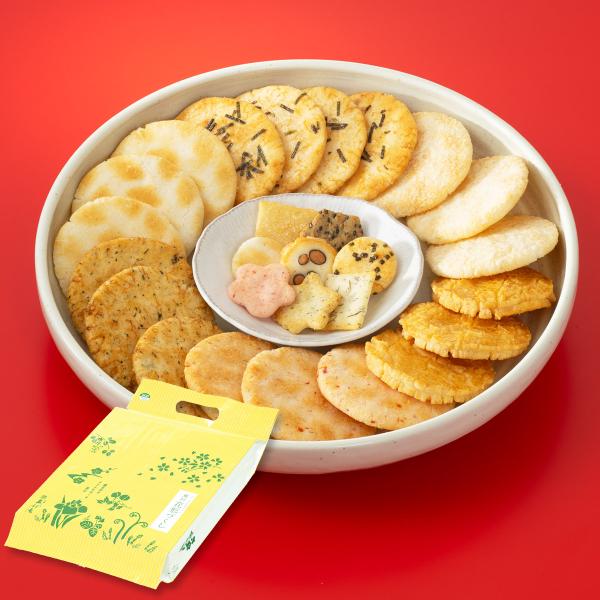 人気おかき7種24袋 蕪村花形づくし エコパック【熨斗・包装 人気おかき7種24袋 蕪村花形づくし エコパック【熨斗・包装