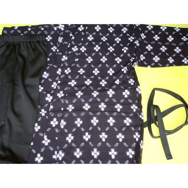 どじょうすくい 衣装(カスリの上衣、腰ひも）安来節 一宇川勤 : 物産展