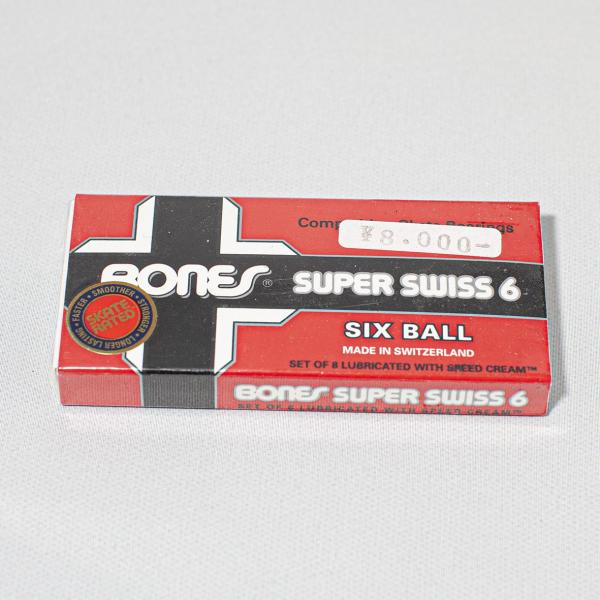 BONES SUPER SWISS 6 ベアリング 6 BALL Bones Super Swiss 6 Ball Skateboard Bearings 8 Pack