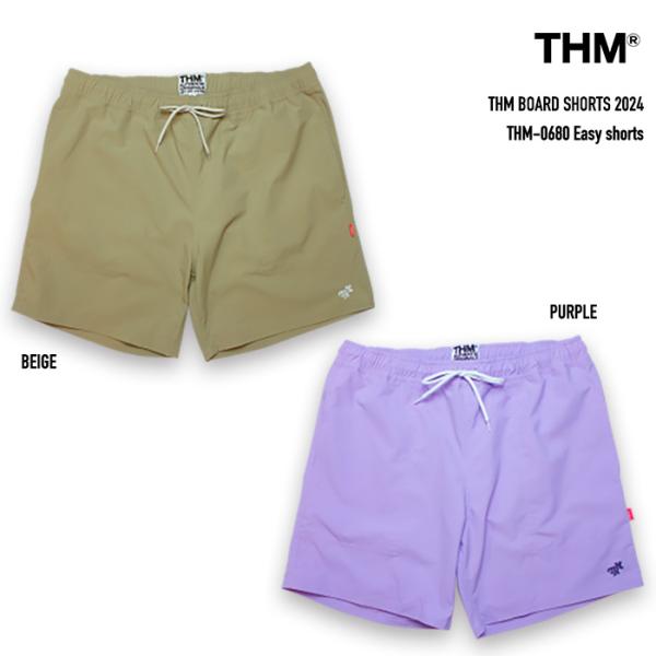 【ブランド】THM (THE HARD MAN (ザハードマン)【アイテム】Easy shorts【カラー】BEIGE / PURPLE【マテリアル】ポリエステル100%【サイジング】S/ウエスト76cmヒップ100cmワタリ32cm裾幅2...