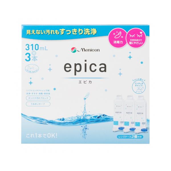 天然系成分フルーツ酸が、タンパク汚れを包みレンズへの付着を防止&amp;付着したタンパク汚れに効果的にはたらくソフトレンズ用洗浄・すすぎ・消毒・保存液です。