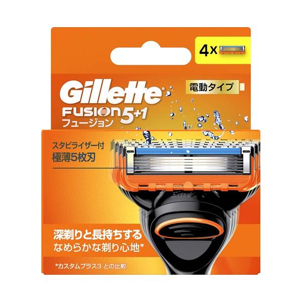 スタビライザー付、極薄5枚刃。ジレット史上、最高の極薄刃で肌へのひっかかりを最小化。19%の肌への圧力軽減(※)。(※)：「カスタム プラス 3」との比較