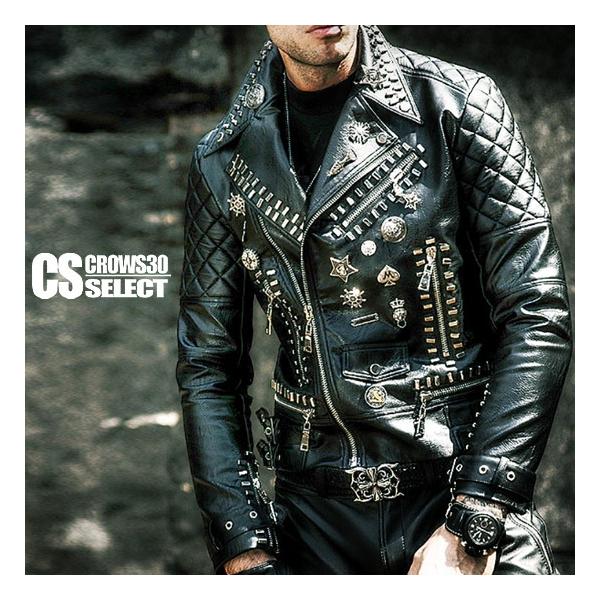 ライダースジャケット メンズ オラオラ系 スタッズ エンブレム 派手 バイカー 無骨 インポート 秋 冬 新作 ヤンキー チンピラ 悪羅悪羅系 ストリート系 Buyee Buyee Japanese Proxy Service Buy From Japan Bot Online