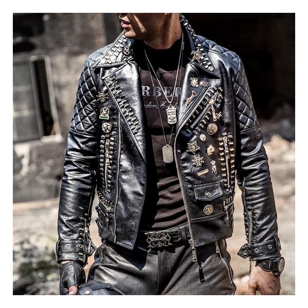 ライダースジャケット メンズ オラオラ系 スタッズ エンブレム 派手 バイカー 無骨 インポート 秋 冬 新作 ヤンキー チンピラ 悪羅悪羅系 ストリート系 Buyee Buyee Japanese Proxy Service Buy From Japan Bot Online