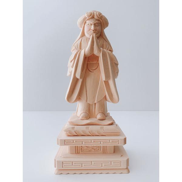 古美術 江戸時代 彩色 木彫 鬼子母神 仏像 木彫仏像/鬼子母神（訶梨帝母）立像身丈3寸桧木淡彩色 : トモエ