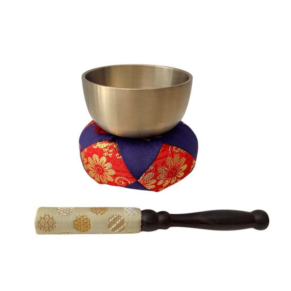 仏具 おりんセット 3点 2.3寸 紫布団 リン棒 おりん セット 仏壇仏具