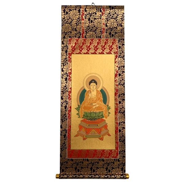 真*如様 掛軸 曹洞宗三尊仏 木箱付き 仏画 曹洞宗宗務庁藏版 落款あり 曹洞三 真*如様 掛軸 曹洞宗三尊仏 木箱付き 仏画 曹洞宗宗務庁藏