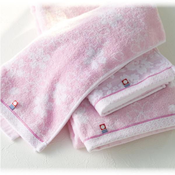 咲染桜 今治 タオルギフト バスタオル 1枚 甘撚り糸 日本製 ピンク 桜