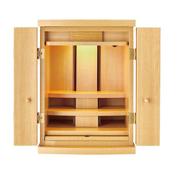 仏壇 モダン上置仏壇 家具調 国内産高級品 オリーブ タモ調17号  