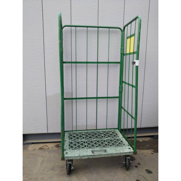 W850×D650×H1700mm カゴ台車 中古品 K084 送料別途 : 物流機器.com 