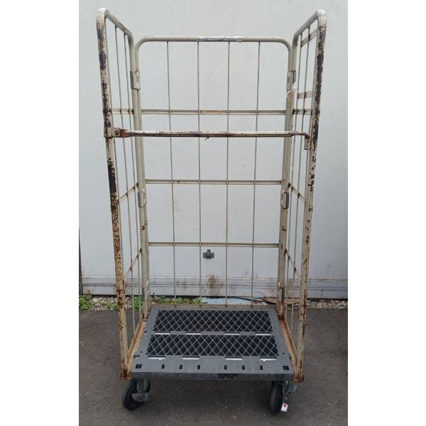 W800×D600×H1700mm カゴ台車 中古品 K125 送料別途 : 物流機器.com