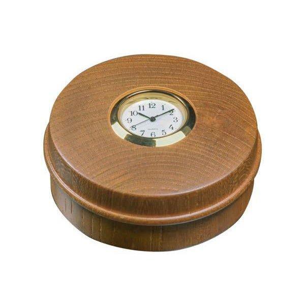 寺院仏具 香合 時計付 2.5寸 欅 5513-0201