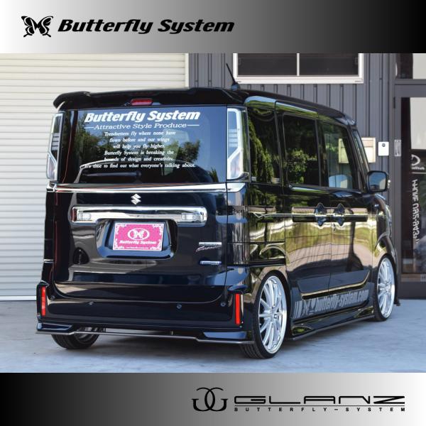 MK53S スペーシアカスタム リヤウイング エアロパーツ リヤスポイラー MK53S スペーシア カスタム リアウイング FRP製 : エアロ