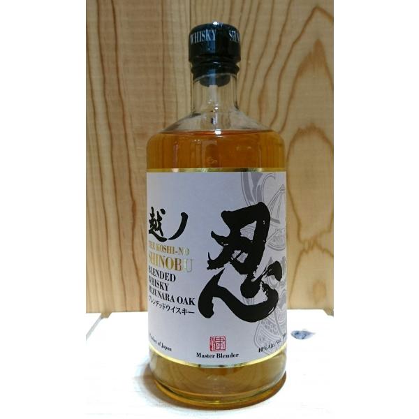 ウィスキー 越ノ忍 白ラベル 750ml 箱なし : お酒の専門店バタフライ