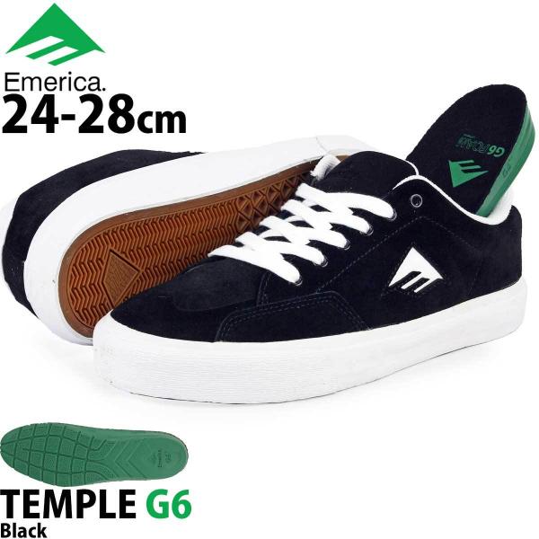 GJ Xj[J[ ev ubN 24-28cm emerica Temple G6 Black XP{[ XP[g{[h V[Y XPV[ A[oX|[c Xg[g p[N